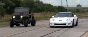 Jeep vs. corvette